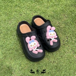 The Bear Baby - Sandal Baim Fuji Wanita My Melody Jibbitz Series Kekinian Tebal 5cm Anti Slip