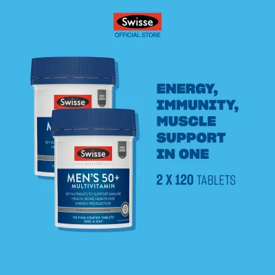 [Twin Pack] Swisse Ultivite Mens 50+ Multivitamin 120 Tabs