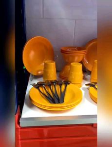 melamin set golden dragon polos 42 pcs