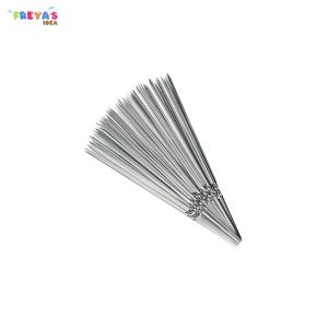FR-C1162 Tusuk Sate Stainless Steel Reusable Anti Karat Barbeque Skewer / Tusukan Sate Ayam Sosis