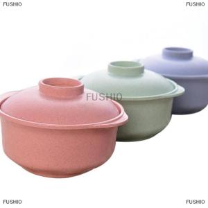 [COD] FUSHI0 Mì Ăn Liền bát có nắp đậy bát cơm nóng súp sinh viên phong cách Nhật Bản thực phẩm container khỏe mạnh nhà bếp Bát Bộ đồ ăn