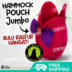 SEMPATI Hamok Sugar Glider Hammock Hamock Sugar Glider Tempat Tidur Sugar Glider Pouch Ayunan Sugar Glider Burung Hamster Tupai Marmut Hammock Love Pita Pouch Sugar Glider Bulu PCLJL