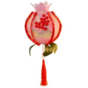 NCNC(okdeals01) lantern mid autumn diy 灯笼中秋2025 Glowing Pomegranate Lantern Rabbit Chinese Style Mid-Autumn Lanterns Portable Luminous Handheld Lanterns Childrens Gift