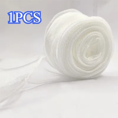 Wavy Edge Fantasy Fish Tail Pleated Yarn Ribbon 1Pc Stylish Decor for Flower Bouquets Gift Wrapping
