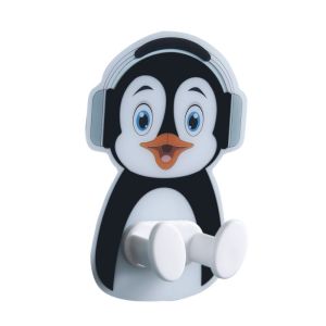 USEFUL TOOL Wall Mounted Cartoon Plug Hanger Self Adhesive Waterproof Power Cord Plug Bracket Cute Plastic Wall Wire Line Hanger Home