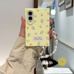 For Z Fold 8 Ultra Case PC Dragon Horse Mini Flower Hard Chain Keychain Phone Case For SAMSUNG Galaxy Z Fold 8 Cover Aesthetic Korean Cute