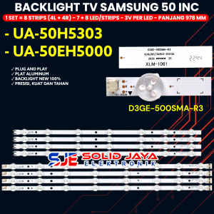 BACKLIGHT TV LED SAMSUNG 50 INC 50H5303 50EH5000 UA50H5303 UA50EH5000 LAMPU BL 50EH D3GE-500SMB-R3