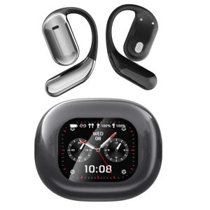UYUXIO AI Translating Earphone OWS Real Time Translation Earbuds with 144 Languages Ear Buds with LCD Touch Screen Headphone
