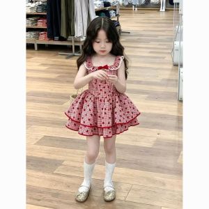 Korean Version Girls Summer Sweet Red Three-dimensional Strawberry Grid Korean Version Girls Summer Sweet Red Three-dimensional Strawberry Grid
