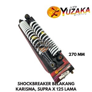 Shock Shockbreaker belakang Honda Supra x 125 Karisma warna putih -YUZAKA
