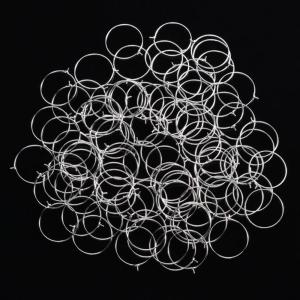 HJKL Hoa hồng vàng Bạc Quà tặng rượu Ghi nhãn chai thủy tinh Trang trí sâm panh DIY Dây Hoops Nhẫn rượu vang Bùa thủy tinh Thẻ thủy tinh Vật liệu vòng khuyên tai