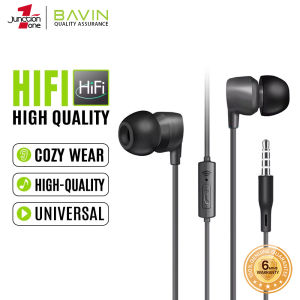 BAVIN HX851 3.5mm Jack Waterproof & Silicone Bud for Powerful Sounds w/ Built-in Mic