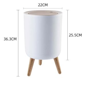 ถูกที่สุด!! ถังขยะลายไม้ ถังขยะ MUJI สไตล์มินิมอล ถังขยะสไตล์มินิมอล แบบขาไม้ ฝากดเปิด-ปิดสะดวก สำหรับแต่งบ้าน พร้อมส่งจากไทย!!