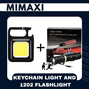 Mini Keychain LED Light for Outdoor Camping WITH 1202 Flashlight