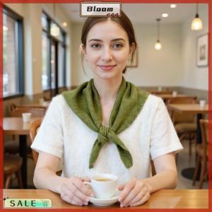 Follow Get New[Bloom Z] Korean Style Wool Knitted Triangular Scarf Women Headscarf Knitted Scarf Multi-functional Warm Knitted Scarf