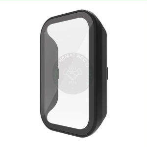 Hard Case Layar Redmi Band 2 Case + Tempered Glass Xiaomi Redmi Smart Band 2 / Amazfit Band 7 Hematacc