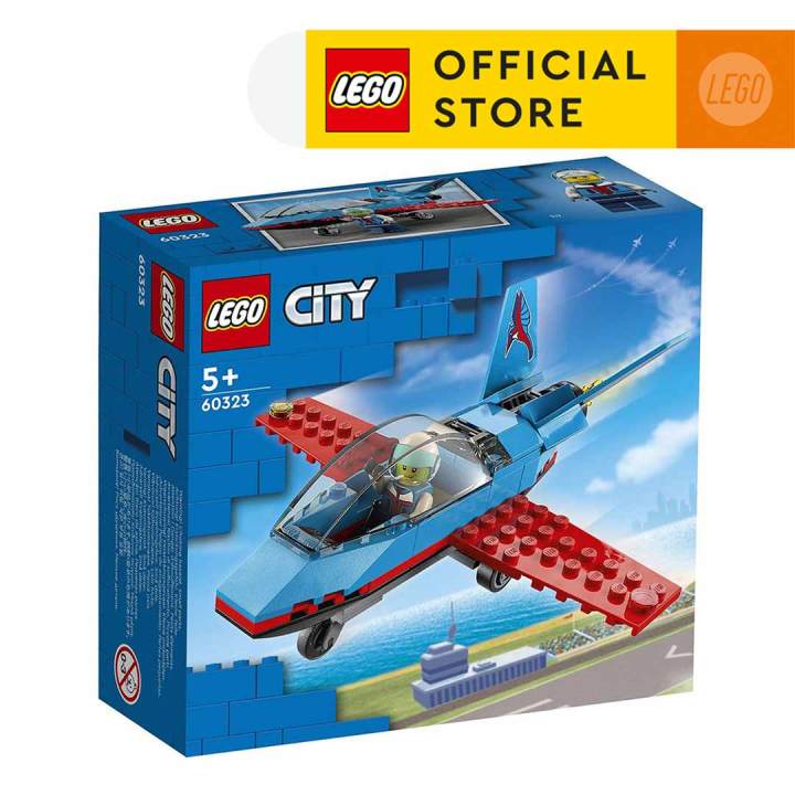 【100% ORIGINAL】LEGO® City 60323 Stunt Plane, Age 5+, Building Blocks ...