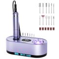 Nail Drill Electric File: 40000RPM Professional E File Kit E File Machine Filer for Shaping, Buffing, Removing Acrylic Gel Nails, Manicure Pedicure Kit with 12Pcs Nail Bits, Home Salon Use. 