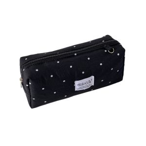 YOUSHI TOP Túi đựng bút chì Hộp bút chì Y2k Dots Bộ nhớ máy tính để bàn Dung lượng lớn Túi đựng bút kiểu Hàn Quốc Túi đựng mỹ phẩm Đa chức năng Túi đựng văn phòng phẩm bằng vải Giá đỡ văn phòng phẩm
