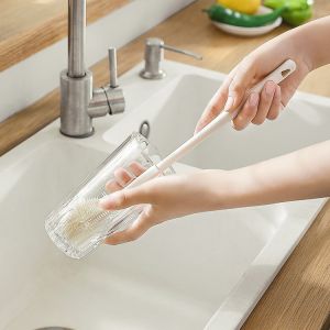 Sikat Botol Minum Susu Silicon Sikat Pembesih Gagang Panjang Serbaguna