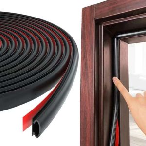 6 Meters Miếng Dán Cửa Cao Su Chống Thấm Nước Chống Bụi Cửa Sổ Cách Âm Dải Niêm Phong Cao Su