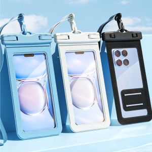 FIGHTINPC Long Lanyard Mobile Phone Waterproof Bag Songkran Transparent Swimming Waterproof Phone Bag Case Cover Universal Underwater Dry Bag Swimming