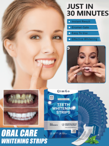 Dazzling White Teeth Stickers Oral Care Deyellowing No Residue Teeth Whitening Stickers