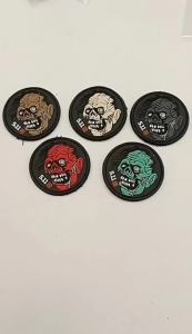 LZD  One Velcro Label PVC Waterproof Badge Charging 99% Remaining Power 1% Morale Sticker Embroidery