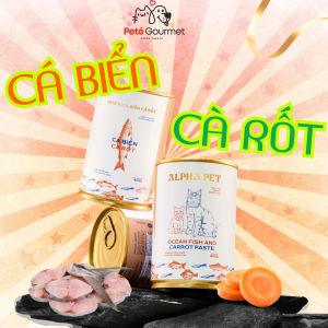 [PETÉ GOURMET] PATE ALPHA PET LON 400GR KẾT HỢP RAU CỦ CHO CHÓ MÈO