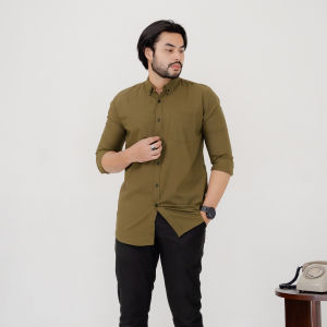 Kemeja Cotton Oxford LS Hey Man Modern Fit