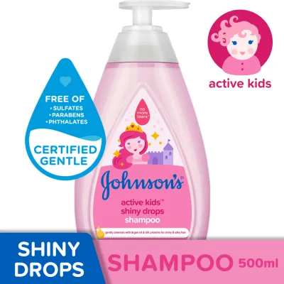 Johnsons Active Kids Shiny Drops Shampoo 500ml