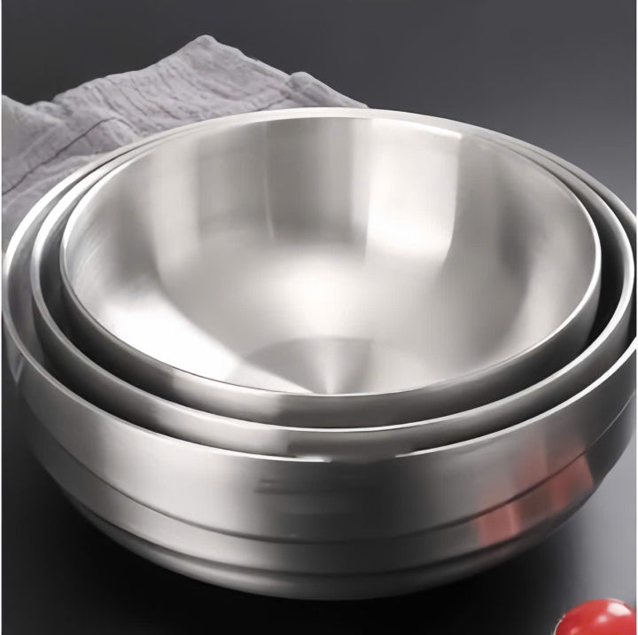 Tô Inox 304 Cách Nhiệt Cao Cấp Dùng Ăn Mì Lạnh , Mì Trộn Phong Cách Hàn ...