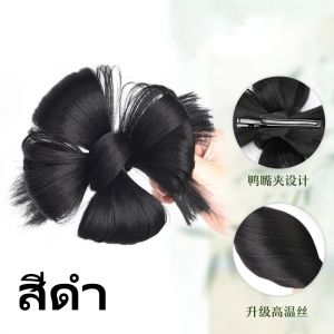 กิ๊บติดผมโบว์ยาว วิกผมแฟชั่นลายดอกไม้ เรียบหรู กิ๊บติดผมโบว์ (จัดส่งจากประเทศไทย) G3529