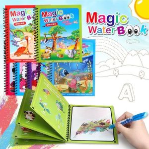 MAGIC WATER BOOK / BUKU GAMBAR EDUKASI BELAJAR MEWARNAI ANAK KIDS