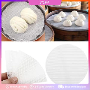 2PCS Reusable Silicone Steamer Pad Cloth Round Drawer Steamer Mat Kitchen Cooking Tools