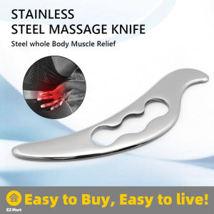 【Fast Shipping】 Stainless Steel Gua Sha Physical Therapy Scraping Massager Manual Loose Muscle Meridian Massage Tools Myofascial Release Care Stainless-Scraping