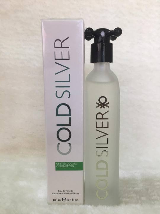 Original United Colors of Benetton Cold Silver For Men 100 ml 100 - Main Image