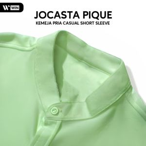 WIN - JOCASTA Kemeja Pique Pria Lengan Pendek Sanghai Catton Jumbo Big Size M - 6 XL Premium
