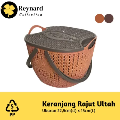 Keranjang Ulang Tahun Rajut Keranjang Parcel Souvenir High Quality