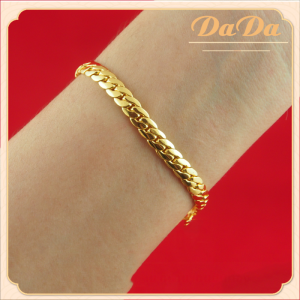 100%แท้ 18k อิตาลีสร้อยข้อมือทองที่เป็นของแข็งของผู้ชายและผู้หญิงแบนงูกระดูกโซ่หมั้นเครื่องประดับสําหรับของขวัญวันเกิดของเพื่อน ทอง แท้ หลุด จำนำ