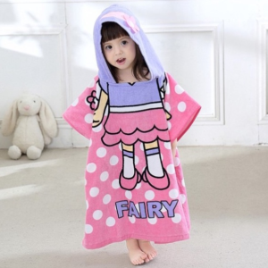 (พร้อมส่ง) ผ้าขนหนู ผ้าเช็ดตัวแบบมีฮู้ด ผ้าเช็ดตัว พร้อมหมวกคลุมผม มีหมวกในตัว สำหรับเด็ก