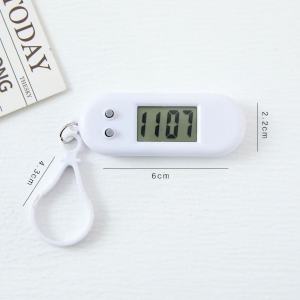 Macaron Color Keychain Electronic WatchOval Mute Design Student Exam Dedicated Timer Portable Wall Watch Backpack Accessories Simple Fashion