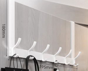Lanrui Wallmounted Storage Clothes Hanger Rack