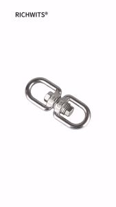 304 Stainless steel anti-rust rotating ring with bearing Universal ring 8 Word Ring Dog chain buckle Torque Release Ring