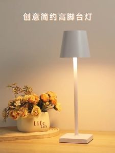 3 Color LED Touch Table Lamps Rechargeable Eye Protection Bedside lamp Coffee Shop Restaurant Bar Atmosphere Lamp