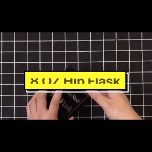 8oz Black Wine Bottle 201Stainless Steel Unique Flasks Serving Drinking Bottle Pocket Flask for Parties and Family Event