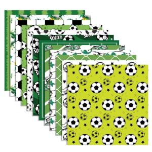 24 Sheets Scrapbooking Decorative Paper Football Themed Journal Decoration Paper for Scrapbooking Planner Album Wrapping