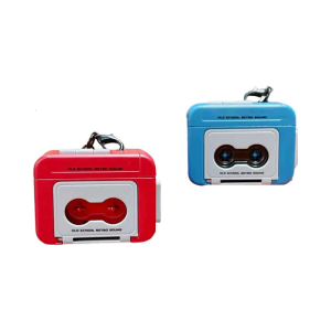 Upgrades Retro Cassette Tape Keychain Voice Recorder 15s Recording Function Creative Gift For Friend Lover Birthday