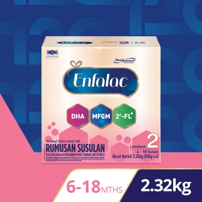 Enfalac Baby Step 2 - 2.32kg Susu Bayi Milk Formula Powder
