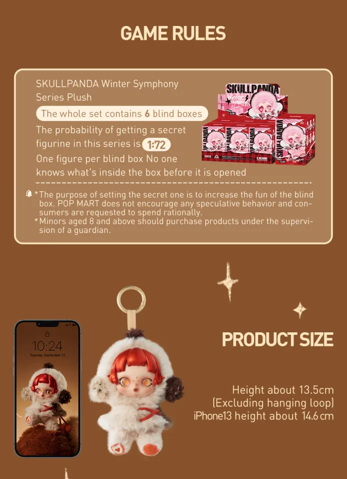 POP MART SKULLPANDA Winter Symphony Series Plush Blind Box